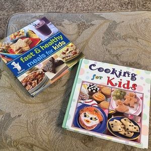 *FREE! with $9 purchase” Set of Two cookbooks for kids, hard cover